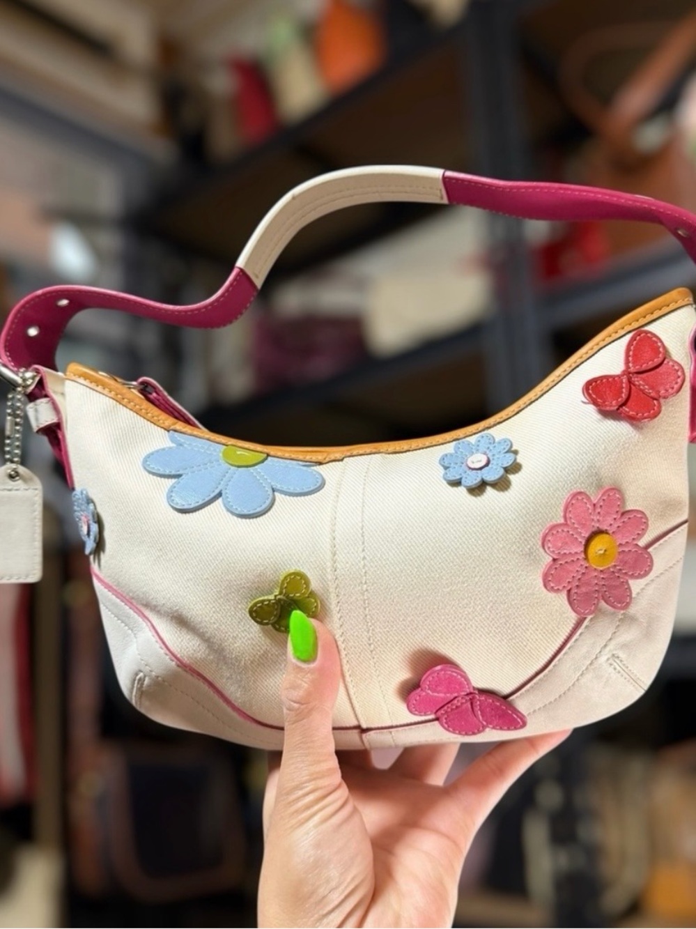 Coach RARE Vintage Limited Edition Shibuya Spring 2003 Floral Soho Hobo - Picture 2 of 8